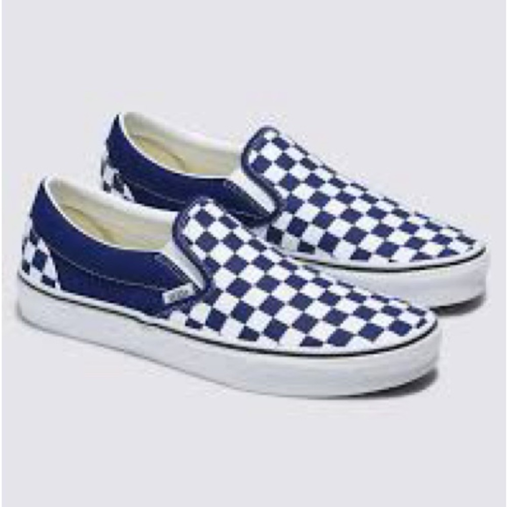 Vans Old Skool Slip Ons - Dodger Blue! Men’s 7.5, Women’s 9.0